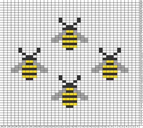 embroidery. . Minecraft bee knitting pattern